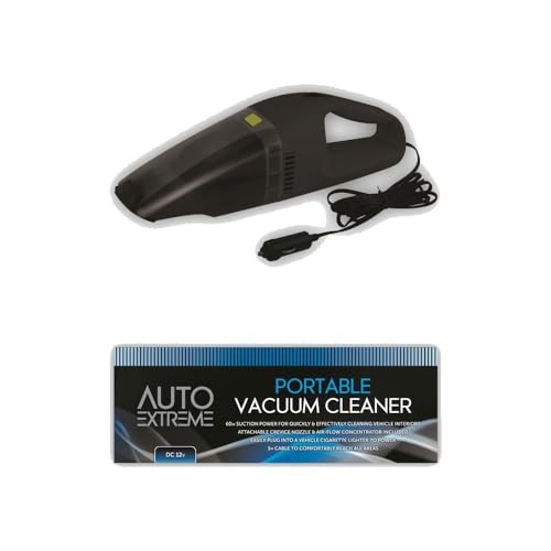 AlezyB 12V Car Vacuum Cleaner with Blower, 60W, 3m Cable