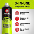 3-IN-ONE Professional Heavy Duty Cleaner Degreaser Spray 500 ml