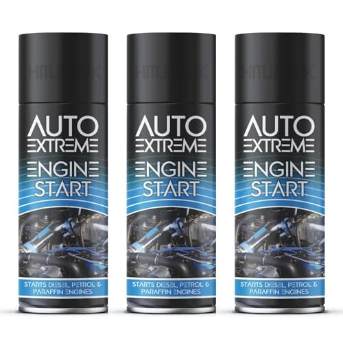 HitlineUK Engine Start Spray, 3 x 250ml Cans