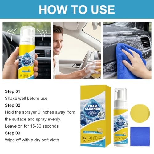 Lutateo 4-in-1 Multi-Enzyme Foam Cleaner Spray, 5oz-2