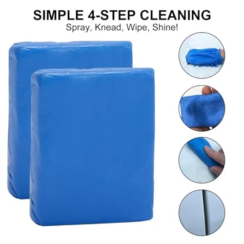 ROHMERIQUE 4 Pack Car Clay Bar Kit, 100g Each-6