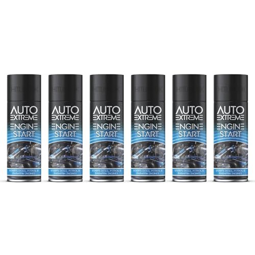 HitlineUK Quick Engine Start Spray, 6 x 250ml Cans