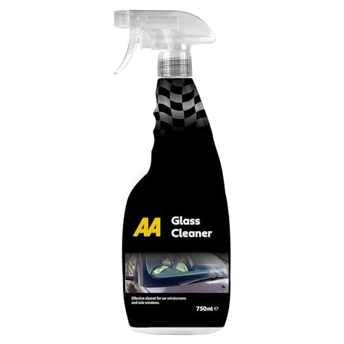AA Car Essentials 4 x 750ml Car Cleaning Kit with Sponge, Microfibre Cloths, Wash Wax Shampoo, Alloy Wheel Cleaner, Tyre Shine and Glass Cleaner-5