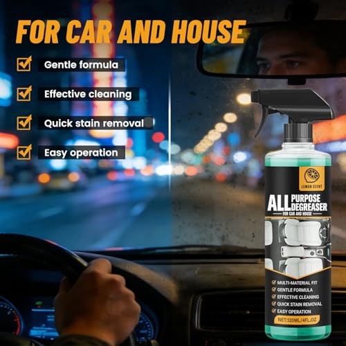 CHENRI All-Purpose Degreaser Spray for Car and Home, Lemon Scent-2