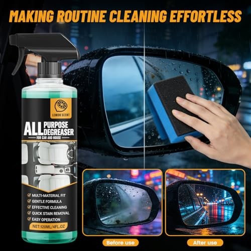 CHENRI All-Purpose Degreaser Spray for Car and Home, Lemon Scent-3