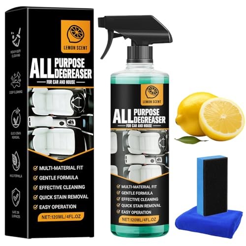 CHENRI All-Purpose Degreaser Spray for Car and Home, Lemon Scent