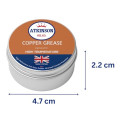 Atkinson Oil Co. Premium Copper Grease Anti-Seize Compound, 30g Tube