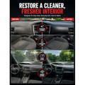 Auto Choice Interior Detailing Kit with Upholstery, Glass, Dashboard and Leather Cleaners, 6 Microfibre Towels and Storage Bag