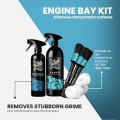 Auto Finesse Engine Bay Cleaning Kit with Degreaser, Dressing and Brushes