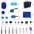 Bemece 29 Piece Car Detailing Kit with Brushes and Storage Bag, Blue-02