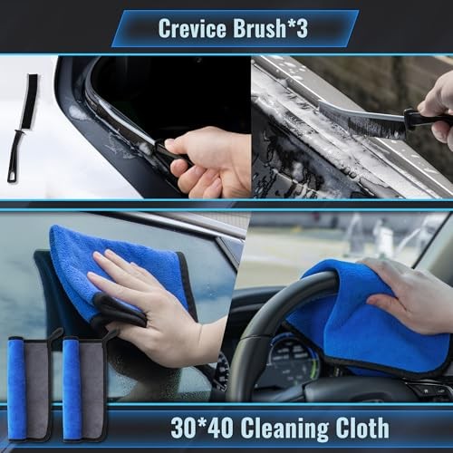 Bemece 31-Piece Car Detailing Kit, Blue-4