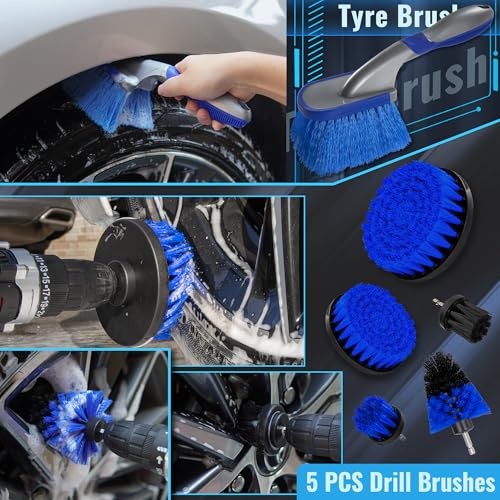 Bemece 31-Piece Car Detailing Kit, Blue-6