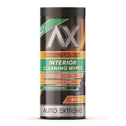 AlezyB interior matt cleaning wipes, 40 pack