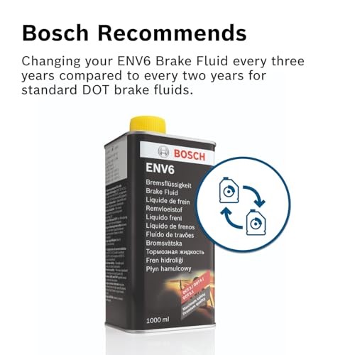 Bosch ENV6 Brake Fluid 1L, OE Quality, DOT 3/4/4 HP/LV/5.1 Compatible-5
