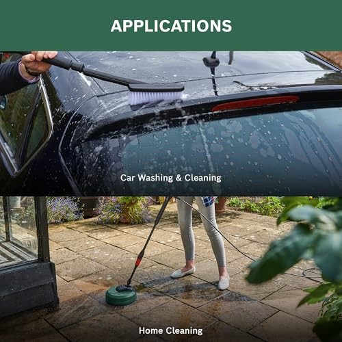 Bosch Home and Car Pressure Washer Cleaning Kit with AquaSurf 250, Wash Brush and 90° Nozzle-4