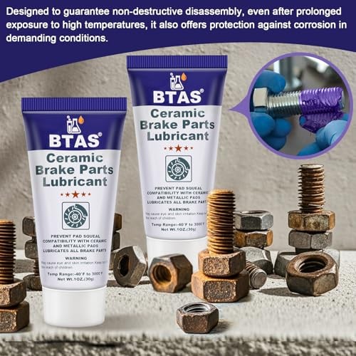 BTAS Brake Grease for Brake Parts, Caliper Sliding Pin and Pad Lubricant, 30g-4