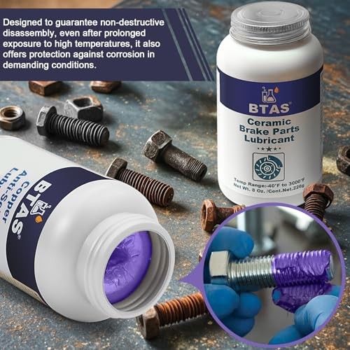 BTAS Synthetic Ceramic Brake Pad Grease with Brush, 226g-1