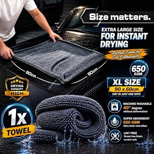 DoitEasy 15 Piece Car Cleaning and Detailing Kit with Drying Towel, Microfibre Towels, Wash Mitt, Alloy Wheel Brush and Interior Brushes-1