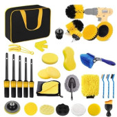 DYUEE 31-Piece Car Detailing Kit, Yellow