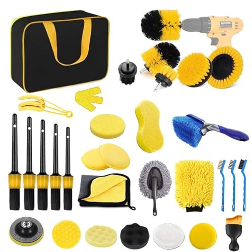 DYUEE 31-Piece Car Detailing Kit, Yellow