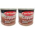 Carlube XCG500 Copper Multi-Purpose Grease 500g, Pack of 2