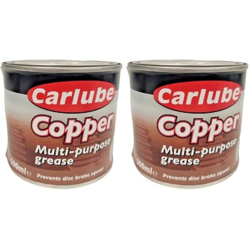 Carlube XCG500 Copper Multi-Purpose Grease 500g, Pack of 2