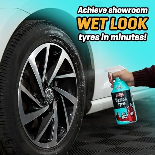 CarPlan Demon 7-Piece Car Care Gift Pack with Demon Shine, Wheels, Foam and Tyres-7