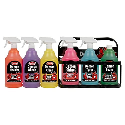 CarPlan Demon Car Care Carrier Kit with 6 x 1L Bottles-1