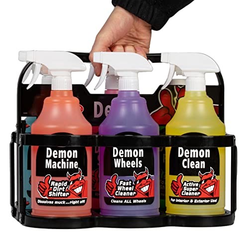 CarPlan Demon Car Care Carrier Kit with 6 x 1L Bottles