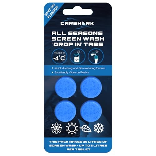 CARSHARK 9-piece car cleaning kit with snow foam, tyre dressing, wheel cleaner, interior dressing, quick detailer, glass cleaner, screenwash tabs, sponge and 2 microfibre cloths-7