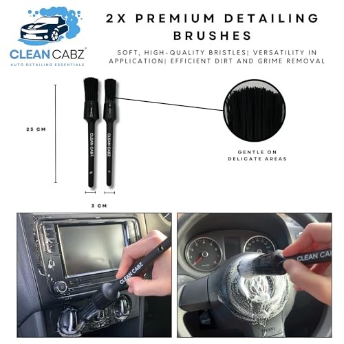 Clean Cabz 8-Piece Premium Car Cleaning Kit with Pet Hair Remover, Cleaning Putty and Brushes-5