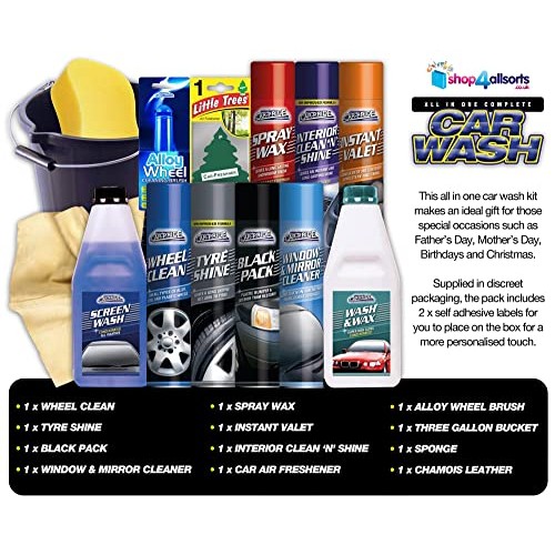 Shop4allsorts Complete Car Washing Kit with Screen Wash-1
