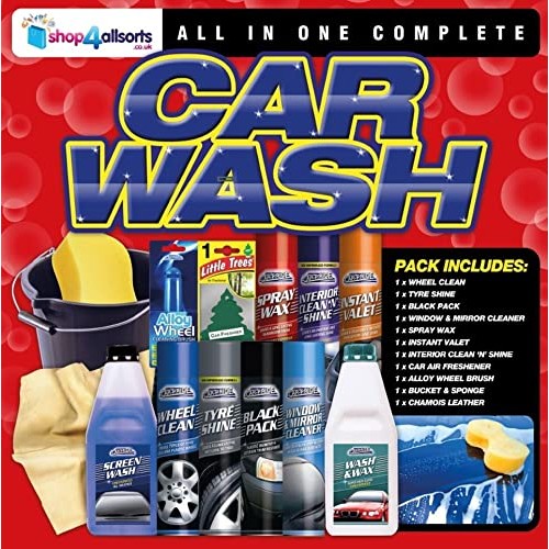 Shop4allsorts Complete Car Washing Kit with Screen Wash