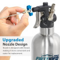FIRSTINFO A1636K Refillable Brake Cleaner Spray Bottle, 650ml Stainless Steel Pressure Sprayer with 4 Nozzles