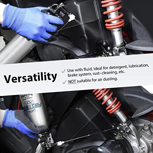 FIRSTINFO Refillable Brake Cleaner Spray Bottle, 650ml Stainless Steel with Two-way Nozzle-7
