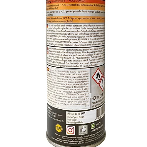 Foliatec Brake Caliper Cleaner, 400 ml, Pack of 2-5