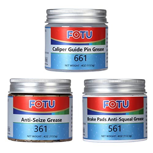 FOTU 661/561/361 Brake Grease Set for Caliper Pins, Pads and Hub Contact Points