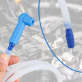 Fukaisu Brake Fluid Bleeder Hose, 1.2m Silicone Hose with Adapter