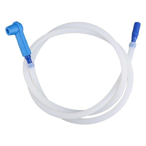 Fukaisu Brake Fluid Bleeder Hose, 1.2m Silicone Hose with Adapter
