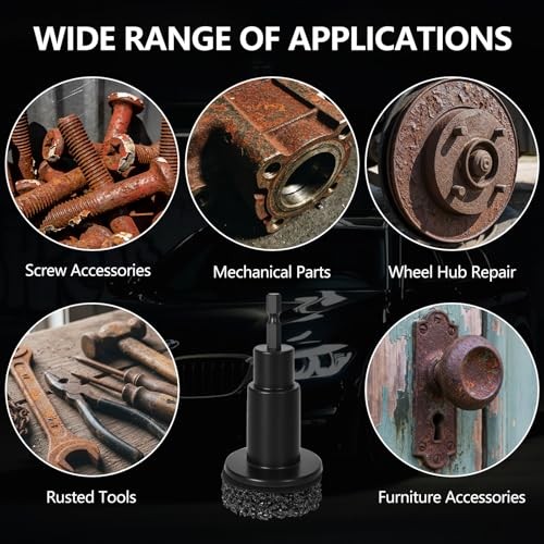 Hossom Wheel Hub Cleaning and Resurfacing Kit with 7 Pads-5