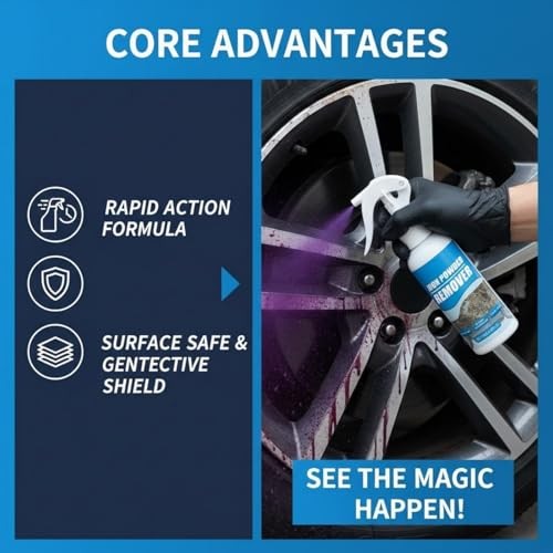 Generic Iron Powder Remover Spray, Multi-functional Rust Removal Spray, 3 PCS-2
