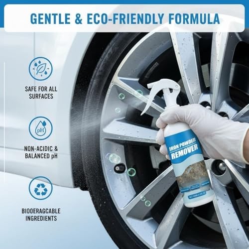 Generic Iron Powder Remover Spray, Multi-functional Rust Removal Spray, 3 PCS-3