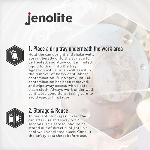 JENOLITE Brake Cleaner Spray 400ml Pack of 3-8