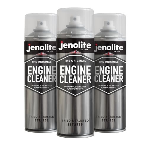 JENOLITE Engine Cleaner Aerosol, Engine Degreaser Spray, 3 x 500ml