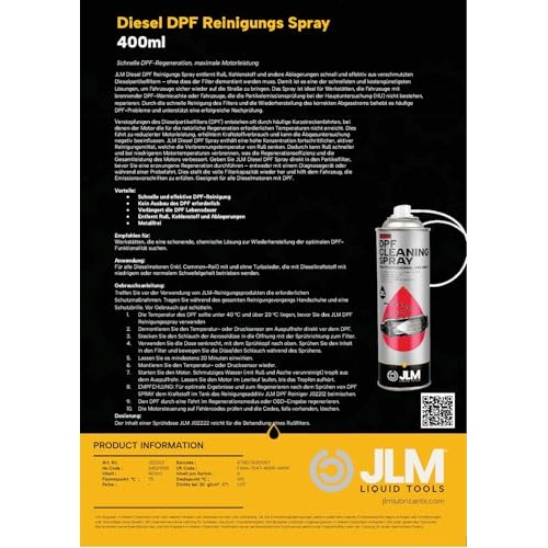 JLM Diesel Particulate Filter Cleaner Spray 400ml (J02220)-3