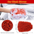 Kazaigou 6-Piece Car Wheel Cleaning Brush Kit with Microfiber Wheel Woolies, Wash Mitt and Stone Remover Hook