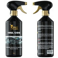 King of Sheen Interior Car Cleaning Kit with Vinyl Shine 500ml, Glass Sparkle 500ml and Professional Glass Microfibre Cloth