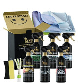 King of Sheen Waterless 11 Piece Car Cleaning Kit