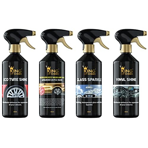 King of Sheen Waterless 8 Piece Car Cleaning Kit-1