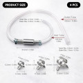 KxrTpx 4-Piece Brake Bleeding Kit with 7.8 mm Hose